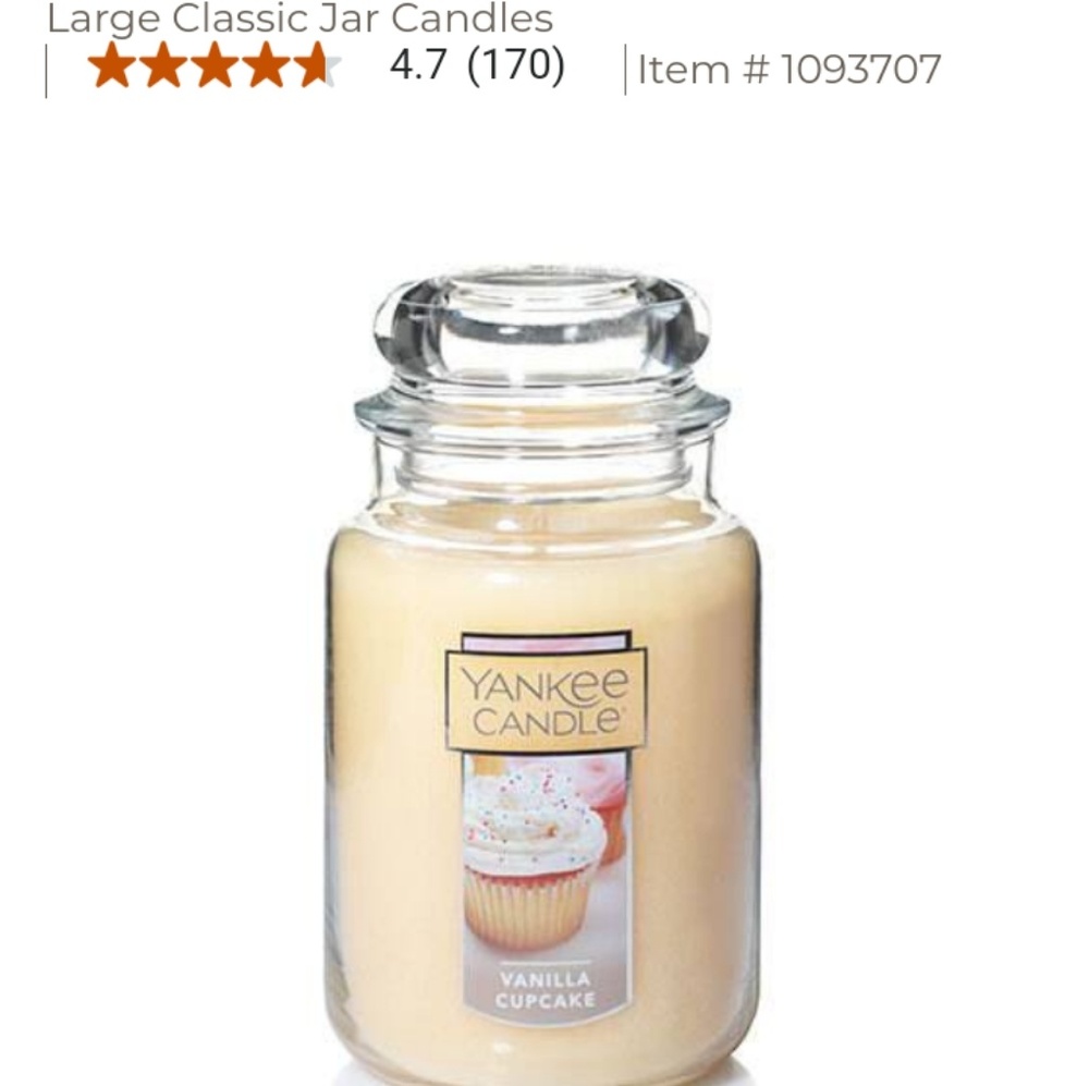 Vanilla Cupcake Yankee candle